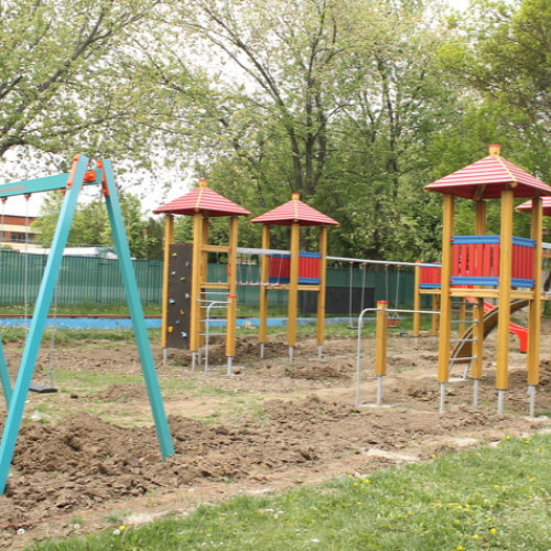 Detské ihrisko a fitness park v meste Trebišov